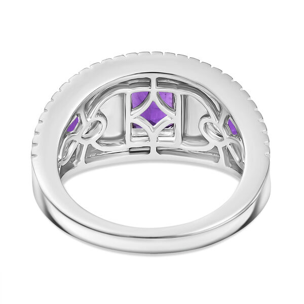 Afrikanischer Amethyst Ring Messing (Gr&ouml;&szlig;e 18.00) ca. 1,29 ct image number 6