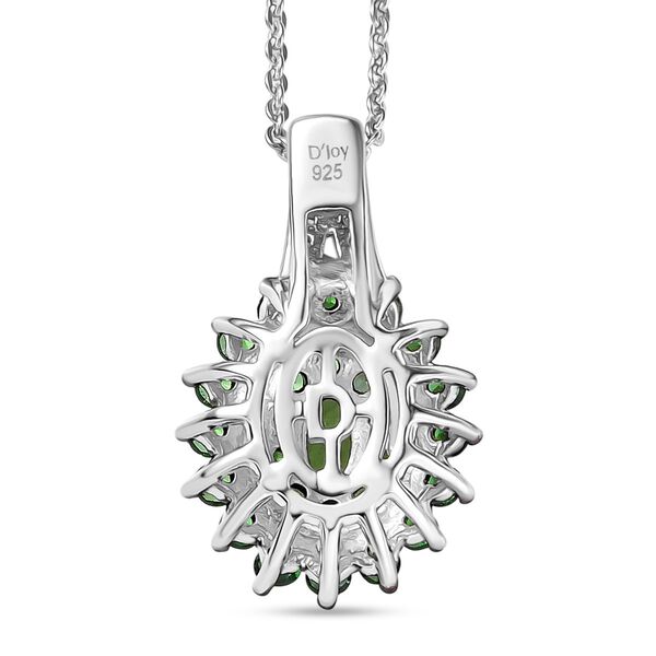 D'Joy AA Tsavorite Granat und Zirkon Ring und Anh&auml;nger mit 50cm Kette image number 6