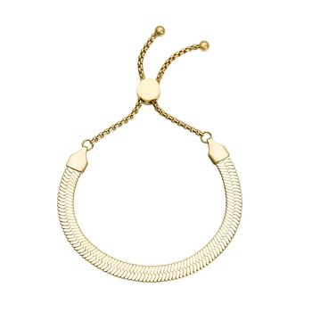 Seidige Fischgr&auml;ten-Gliederarmband, 18cm
