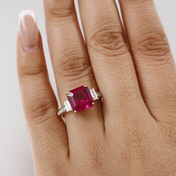 Luxuriant - AAA Lab Grown Bixbit, Lab Grown Diamant VS-EF AGI zertifiziert und gepr&uuml;ft Ring 417 Gelbgold (Gr&ouml;&szlig;e 20.00) ca. 4.59 ct