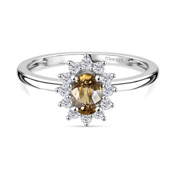 D'Joy gelber und wei&szlig;er Zirkon Ring - 1,04 ct.