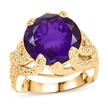 Afrikanischer Amethyst Ring Messing (Gr&ouml;&szlig;e 18.00) ca. 9,76 ct