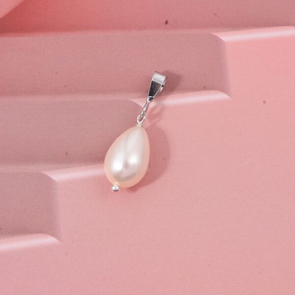 Rosa Muschelkernperle Anh&auml;nger - 5 ct. image number 1