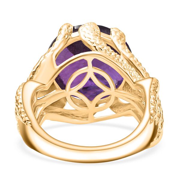 Afrikanischer Amethyst Ring Messing (Gr&ouml;&szlig;e 18.00) ca. 9,76 ct image number 6