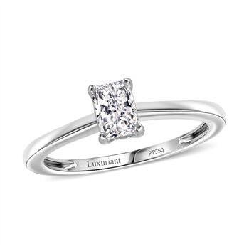 LUXURIANT SGL zertifizierter VS-EF Labor Diamant Ring in 950 Platin - 0,50 ct.