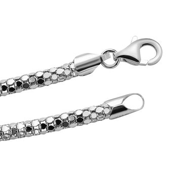Coreana 50cm Kette in 925 Silber rhodiniert