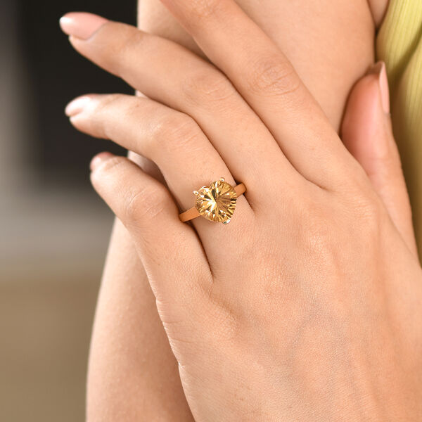 D'Joy AA Citrin Ring und Anh&auml;nger mit 50cm Kette image number 9