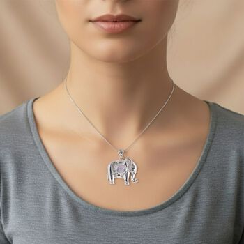 D'Joy Premium Regenbogen Mondstein Anh&auml;nger 925 Silber ca. 2.98 ct