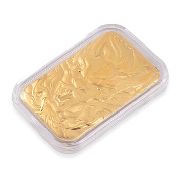 Goldfolie mit Drachen-Motiv in 999 Gold, 10mg, 4,4x3,4cm