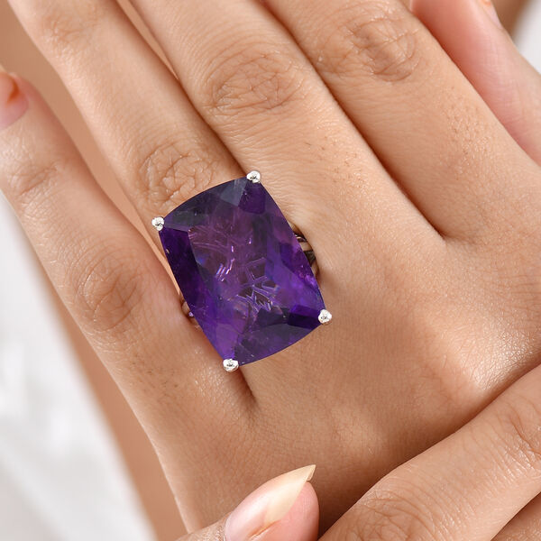 D'Joy AA afrikanischer Amethyst Ring - 39,21 ct. image number 3