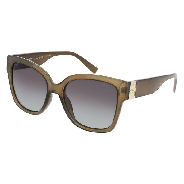 SOLE & LUCE - Swiss Eyewear polarisierte Sonnenbrille, UV 400 Schutz, Taupe mit rauchgrauem Verlauf image number 1