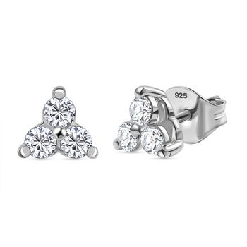 LUXURIANT SI Labor Diamant Ohrringe, 925 Silber rhodiniert - 0,50 ct.