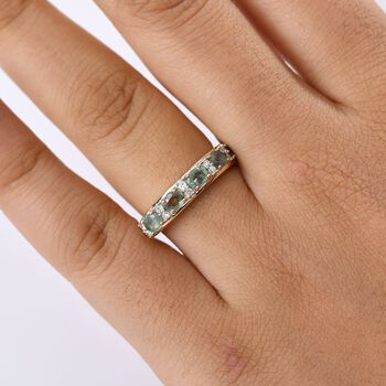 Luxuriant - AAA Alexandrit, Lab Grown Diamant Ring 375 Gold (Gr&ouml;&szlig;e 17.00) ca. 1.16 ct