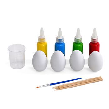 LIVMORE Acryl Pour Art DIY Set mit Deko Eiern und Farben