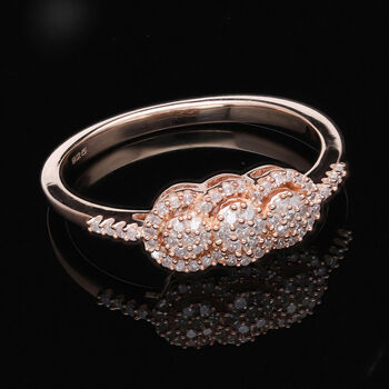 Nat&uuml;rlicher, rosa Diamant-Ring - 0,33 ct.