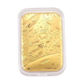 999er Goldfolie, Kosmisches Design, 10mg, 3,1x4,5cm