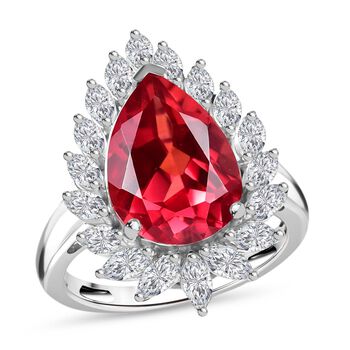 D'Joy Labor Padparadscha Saphir und Topas Ring - 11,28 ct.