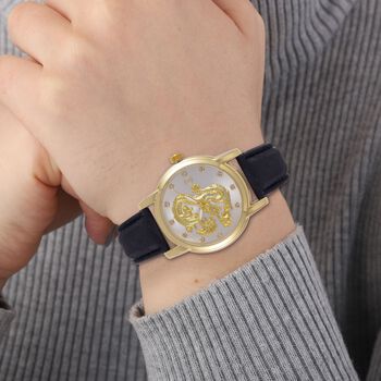 STRADA Armbanduhr, SL28 Quarzwerk, 4,00cm Geh&auml;use, 23,50cm Bandl&auml;nge, Wei&szlig;