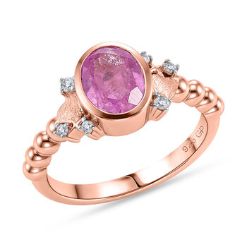 GP Amore Kollektion- Ilakaka Rosa Saphir, Zirkon und blauer Saphir Ring - 2,50 ct.