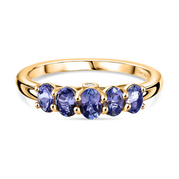D'Joy AA Tansanit und Diamant Ring - 0,91 ct.