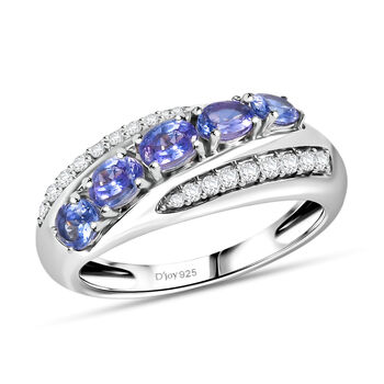 D'Joy Tansanit und Zirkon Ring - 1,14 ct.