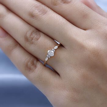 ILIANA SI-GH Diamant Ring in 750 Gold - 0,50 ct.