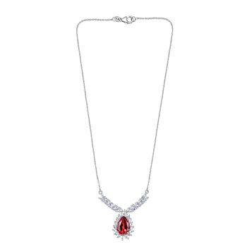 D'Joy Labor Padparadscha Saphir und Topas 50cm Halskette - 13,42 ct.