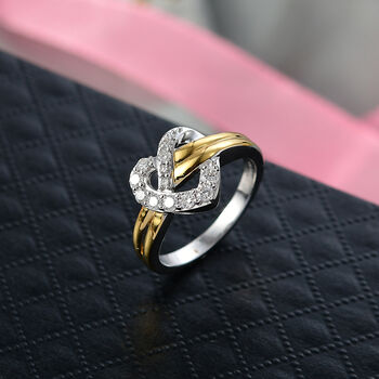 LUXURIANT SI-GH Labor Diamant zweifarbiger Ring - 0,35 ct.