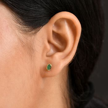 Kagem sambische Smaragd Ohrstecker - 0,48 ct.