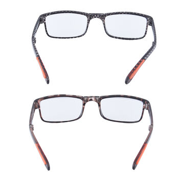 Faltbare Lesebrille 2 St&uuml;ck Set, Blaulichtfilter, Testkit, 18,5x3,6x8,3cm