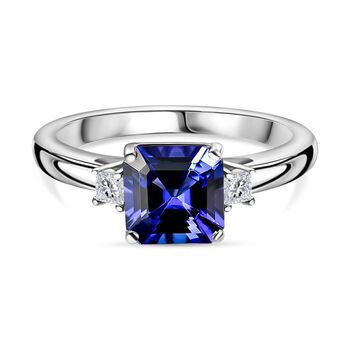 RHAPSODY AAAA Tansanit und VS Diamant Ring in 950 Platin - 1,93 ct.