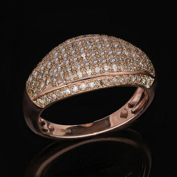 Nat&uuml;rlicher Champagner Diamant-Ring - 0,50 ct.