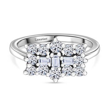 LUXURIANT DIAMOND - Lab Grown Diamant VS-EF SGL zertifiziert Ring 375 Gold (Gr&ouml;&szlig;e 18.00) ca. 1.00 ct