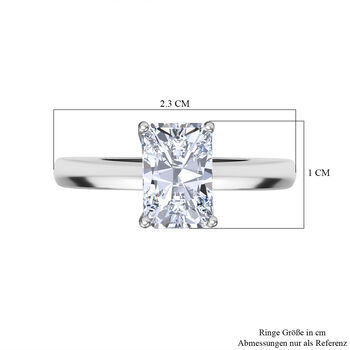 LUXURIANT SGL zertifizierter VS-GH Labor Diamant Ring in 950 Platin - 2 ct.