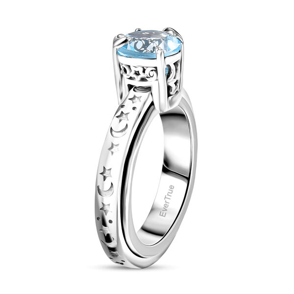 EverTrue AA himmelblauer Topas Spinning Ring - 2,35 ct. image number 5