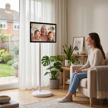 Smartes All-in-One-Ger&auml;t, 21,5 Zoll Bildschirm, Android 15, 4GB + 64GB, Wei&szlig;