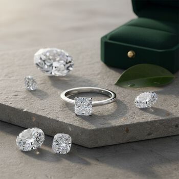 LUXURIANT IGI zertifizierter VS-EF Labor Diamant Ring in 950 Platin - 1 ct.