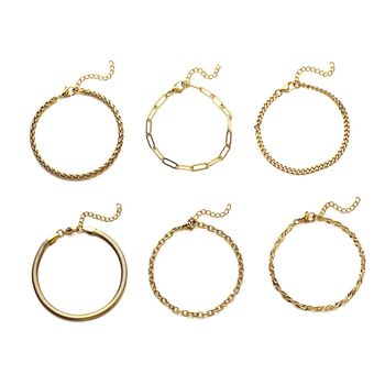 EVER TRUE zeitloses 15-teiliges Schmuckset in Goldton