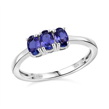 D'Joy AAA Tansanit Ring, 925 Silber rhodiniert - 0,71 ct.