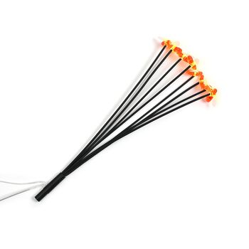 Set aus 4 solarbetriebenen Gartenlichtern im Gl&uuml;hw&uuml;rmchen-Design, 8 Lichtmodi, 70 cm