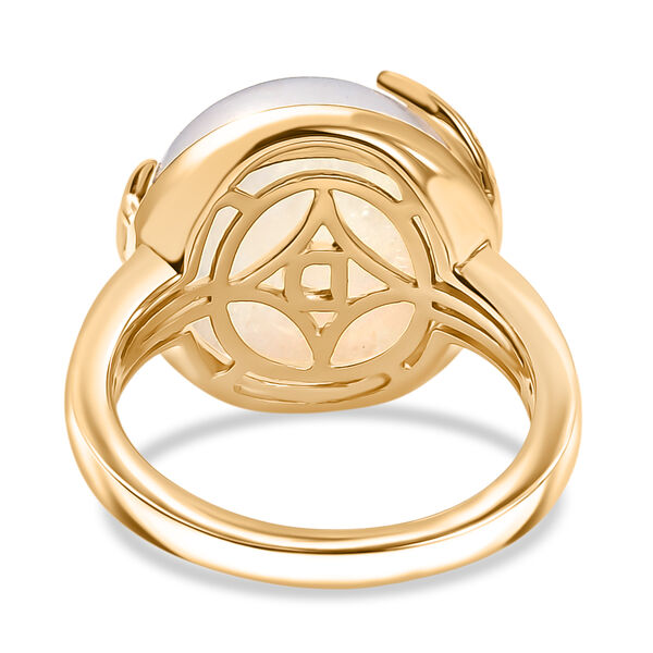 D'Joy AA Regenbogen Mondstein Ring und Anh&auml;nger mit 50cm Kette image number 12