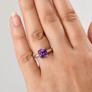AAA Lab Grown Farbwechsel-Saphir Ring 417 Gold (Gr&ouml;&szlig;e 16.50) ca. 2.50 ct
