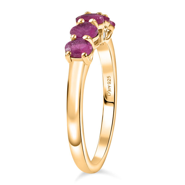 D'Joy AA afrikanischer Rubin und Diamant Ring - 1,38 ct. image number 5