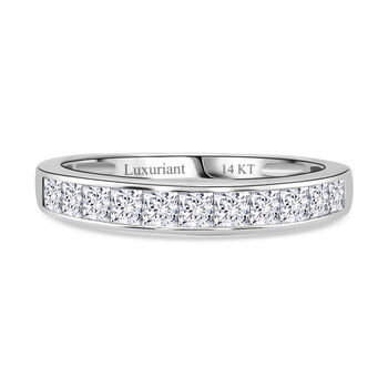 LUXURIANT SGL zertifizierter VS-EF Labor Diamant Ring in 585 Wei&szlig;gold - 1 ct.