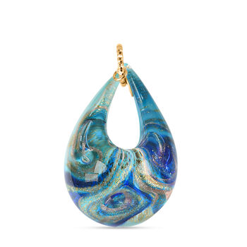 IL MURANO DI FRANCESCA- blauer DROP Anh&auml;nger