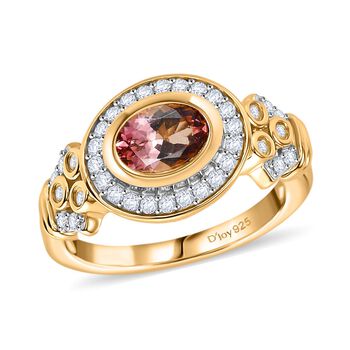 D'Joy AA Cruzeiro Blush Turmalin und Moissanit Ring - 1,15 ct.