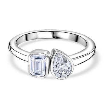 LUXURIANT SGL zertifizierer VS-EF Labor Diamant Ring in 375 Wei&szlig;gold - 1 ct.