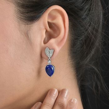 Lapislazuli und Topas Ohrringe - 14,66 ct.