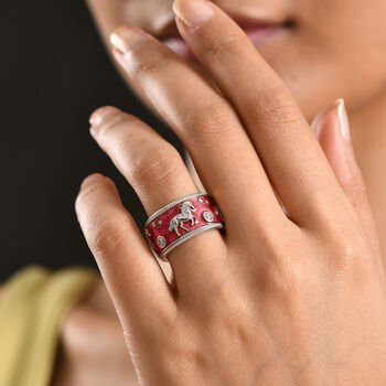 LUXURIANT SI-GH Labor Diamant emaillierter Ring - 0,25