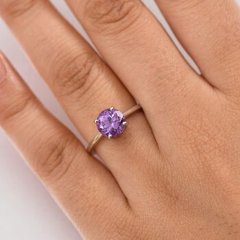 AAA Lab Grown Farbwechsel-Saphir Ring 417 Gold (Gr&ouml;&szlig;e 20.00) ca. 2.10 ct